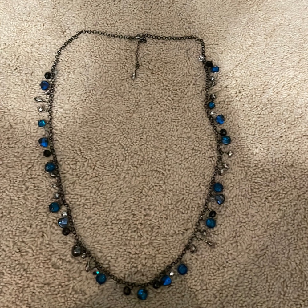 WHBM jeweled long necklace